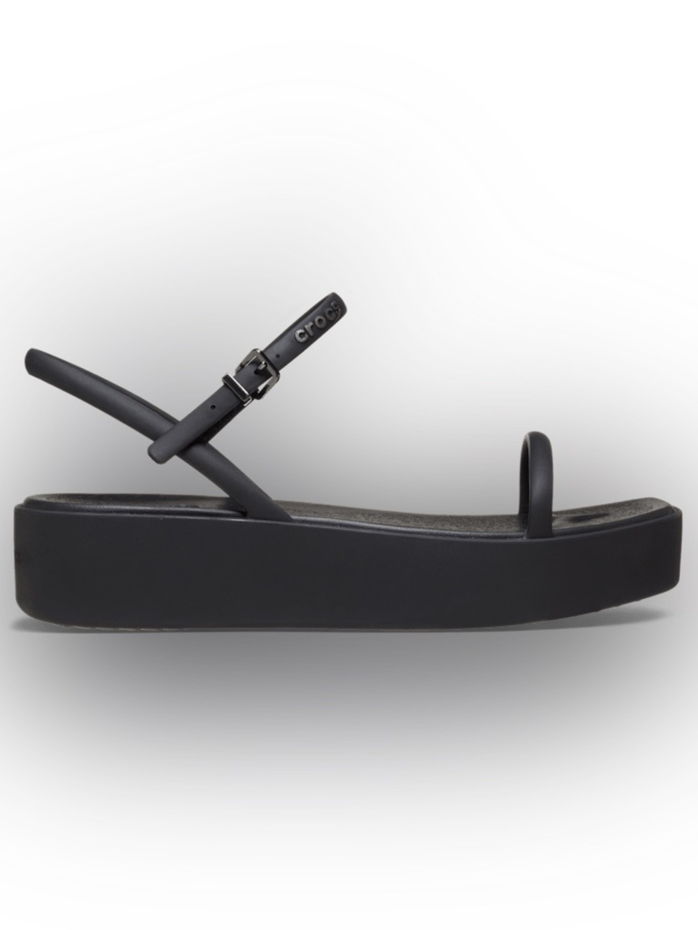 Crocs Miami Platform Y Strap Sandal Black Womens Sz 10 NWT